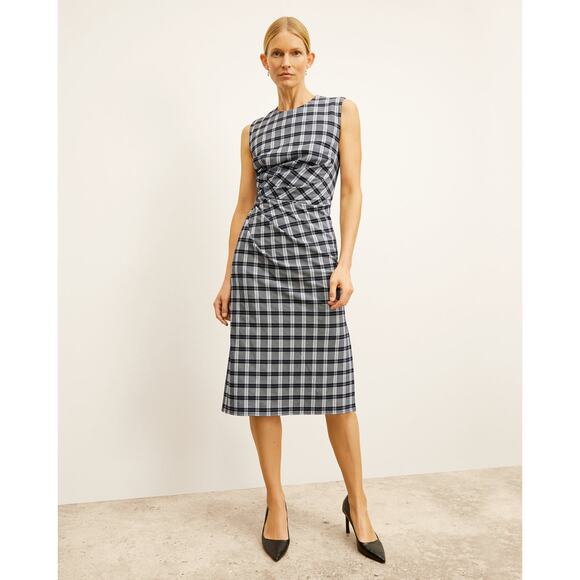 M.M. Lafleur The Jeannine‎ Dress - Knit Suiting in Checkmate Size 2 - Picture 1 of 6